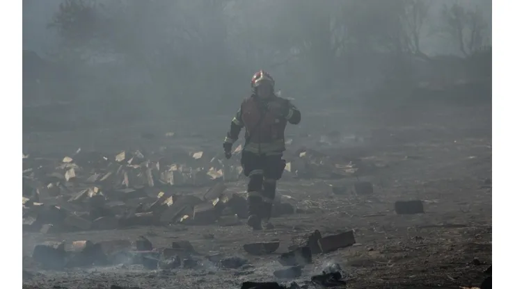 Incendio forestal en Chillán, región del Ñuble.