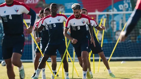 Juan Martín Lucero se estrenó con la camiseta del Fortaleza de Brasil.