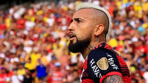 Arturo Vidal mostró mucha rabia al no tener minutos en el Flamengo.