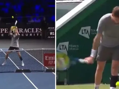 Bublik saca desde abajo, le pega con el mango y odia el tenis