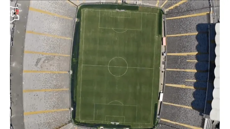 La cancha del Estadio Monumental está lista para recibir el encuentro entre el Cacique y Ñublense.