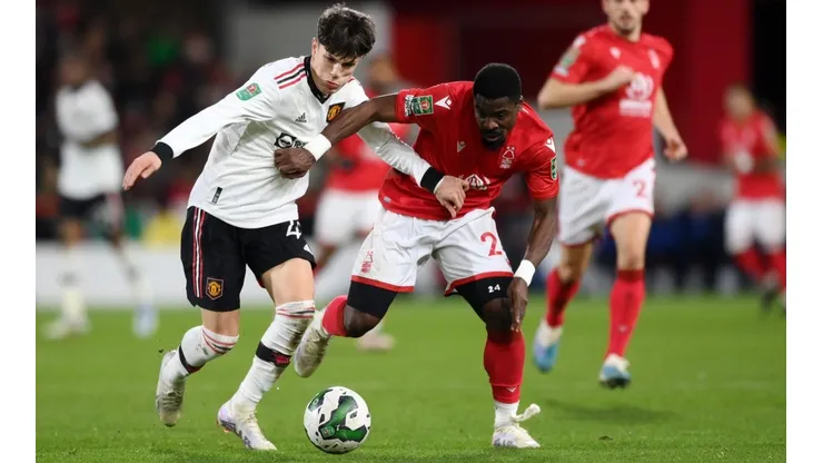 La ida fue 3 a 0 a favor de Manchester United en The City Ground.