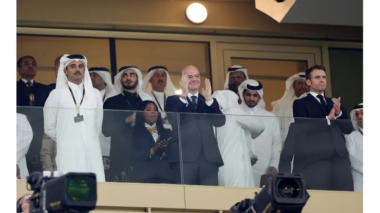 Gianni Infantino en la final del Mundial de Qatar