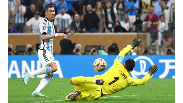 Di María anotó uno de los tres goles argentinos en la final del mundial.
