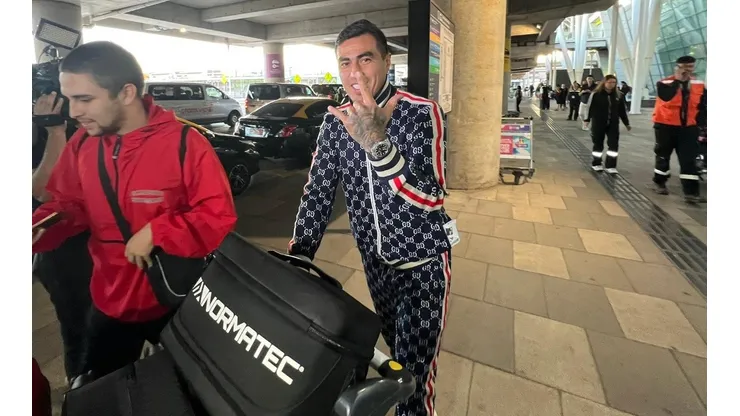 Darío Lezcano aterrizó esta mañana en Santiago