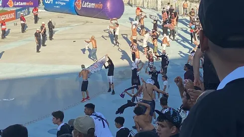 Hinchas de Colo Colo entraron a la cancha de El Teniente