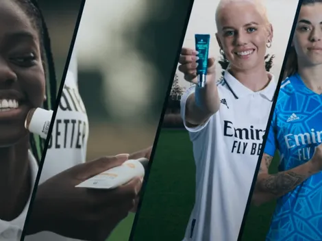 El Madrid la rompe en la presentación de auspicio de skincare