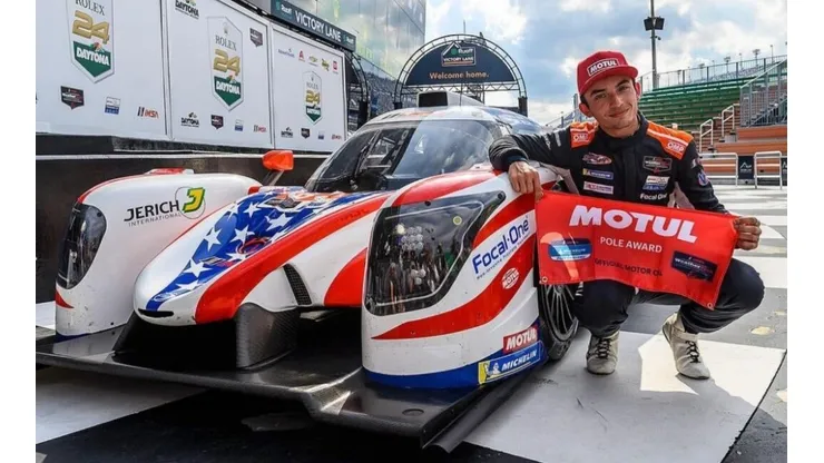 El chileno Nicolás Pino la rompió en las 24 Horas de Daytona, en Estados Unidos.
