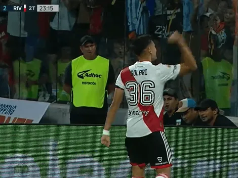 Con la 36: Solari abre su 2023 con gol en triunfo de River