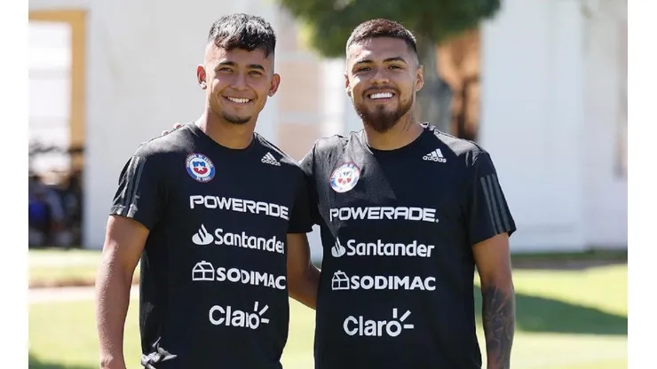 Yahir Salazar junto a Paulo Díaz, su cuñado.