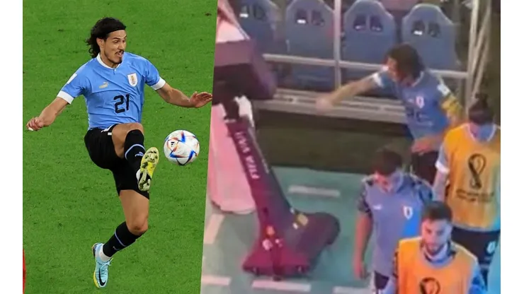 Cavani quedó furioso tras la eliminación de Uruguay en la Copa del Mundo de Qatar 2022 y su violento actuar le costará caro.