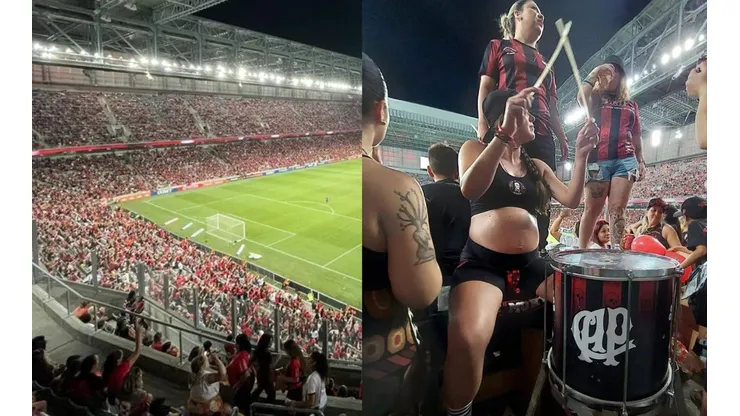 Las mujeres y los niños repletaron el estadio Arena de Baixada