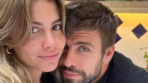 Piqué subió su primera foto junto a Clara Chía.