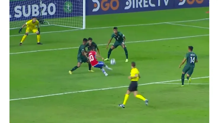 Lucas Assadi anotó un golazo en el Sudamericano