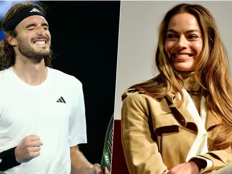 Tsitsipas le coquetea a Margot Robbie tras avanzar en Australia