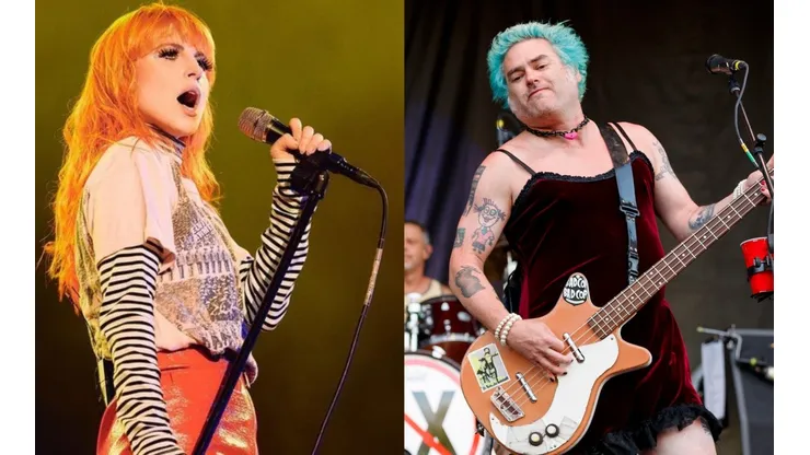 Hayley Williams, de Paramore, y Fat Mike, de NOFX.