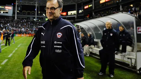 Marcelo Bielsa en su último partido al mando de La Roja