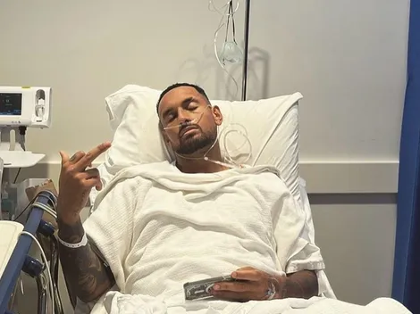 Nick Kyrgios y polémico saludo tras su operación