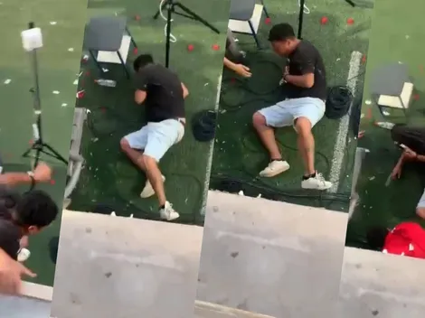 Hincha salta a la cancha y se rompe el tobillo en Copiapó-Colo Colo