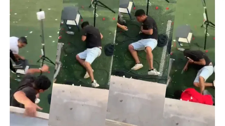 La secuencia del hincha que se hizo bolsa el tobillo en el juego Copiapó-Colo Colo