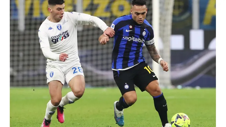 Lautaro Martínez fue titular en el Inter