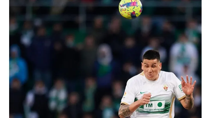 Enzo Roco en el duelo frente al Osasuna
