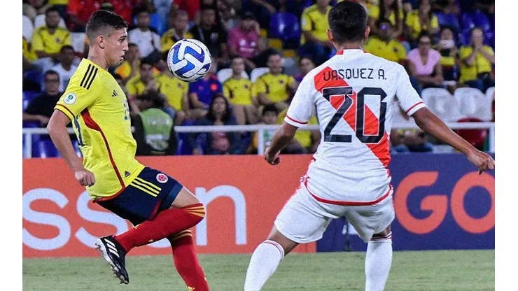 Colombia vino de atrás para derrotar a Perú en el Sudamericano Sub 20.