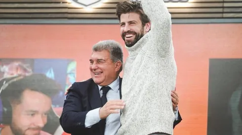 Joan Laporta, presidente del Barcelona, estuvo presente en el anuncio de la Kings League