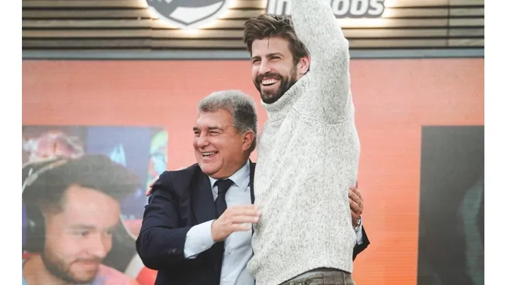 Joan Laporta, presidente del Barcelona, estuvo presente en el anuncio de la Kings League