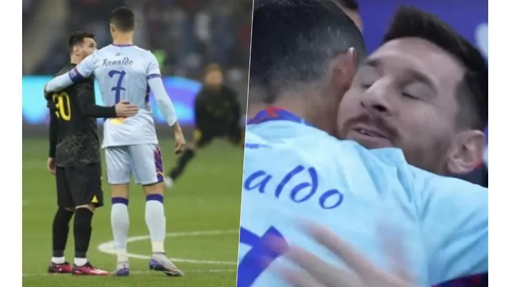 Tanto Cristiano como Messi compartieron imágenes junto al otro