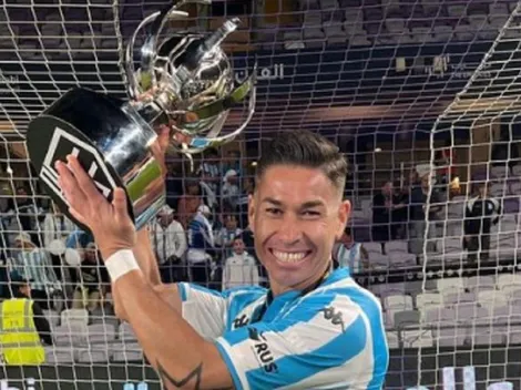 Torta Opazo radiante tras el título de Racing en medio oriente