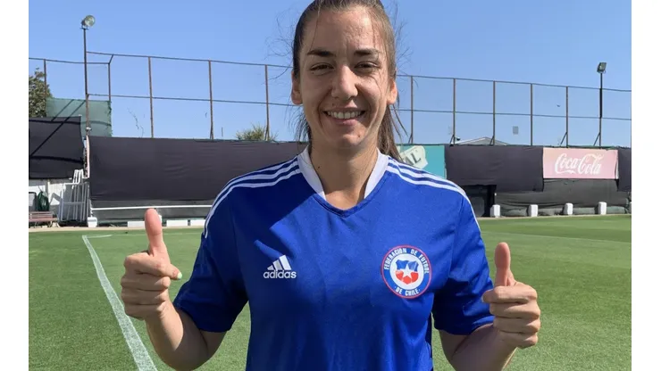 Fernanda Ramírez debutó en la selección chilena en 2021 contra Eslovaquia en Alemania