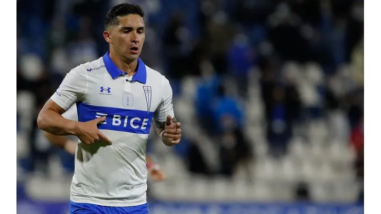 Felipe Gutiérrez festeja un gol ante Deportes Melipilla.