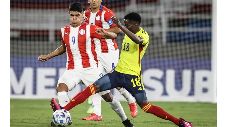 Colombia y Paraguay empatan por el debut en el Sudamericano 2023.