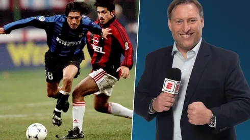 Jorge Barril y dedicatoria a Bam Bam Zamorano en ESPN en medio de la Supercopa de Italia.