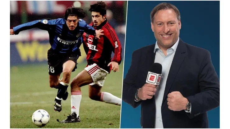 Jorge Barril y dedicatoria a Bam Bam Zamorano en ESPN en medio de la Supercopa de Italia.