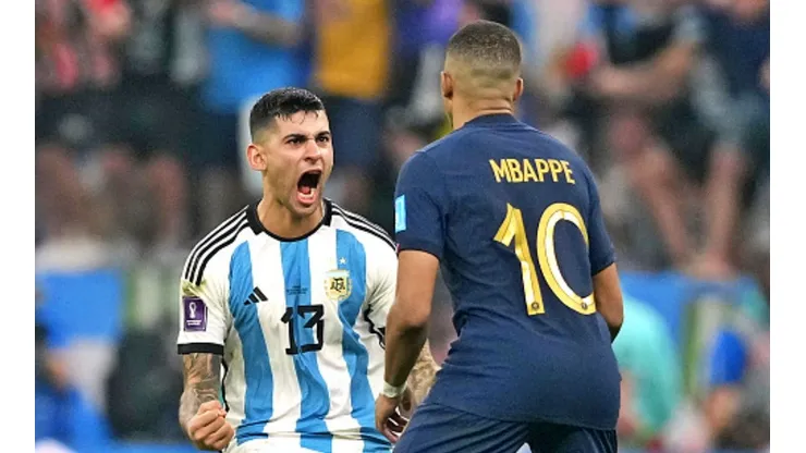 Así le gritó Romero el gol a Mbappé.
