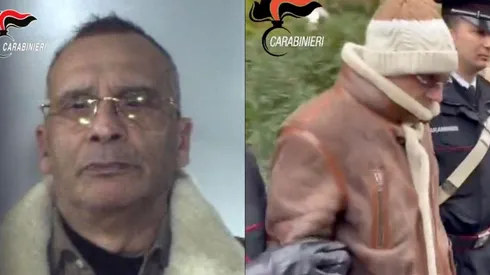 Matteo Messina Denaro, el jefe de la Cosa Nostra, en el momento de su detención.