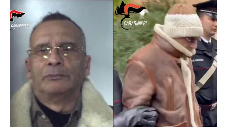Matteo Messina Denaro, el jefe de la Cosa Nostra, en el momento de su detención.