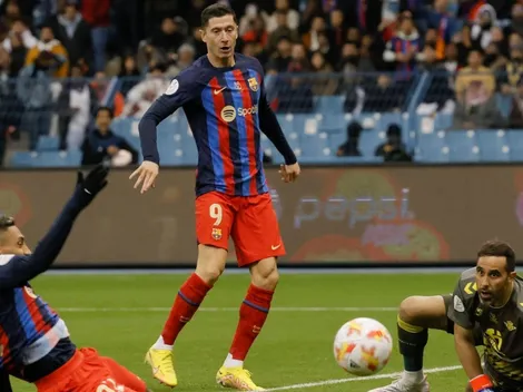 El gol de Lewandowski a Bravo en Supercopa de España