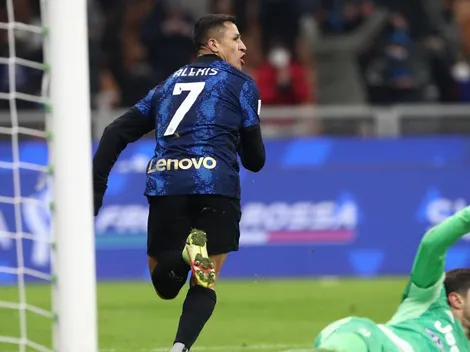 Inter recuerda a Alexis a un año de su carrera hacia el córner