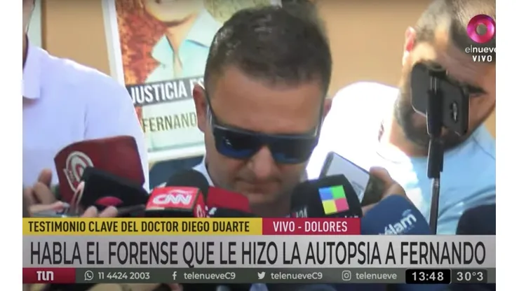 Diego Duarte, el forense que hizo la autopsia de Fernando Báez Sosa.