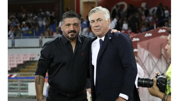 Ancelotti y Gattuso en 2018, cuando aún no se peleaban