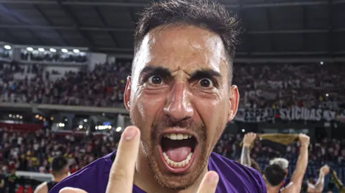 Javier Correa todavía no puede anotar su primer gol como albo, pero estuvo cerca.