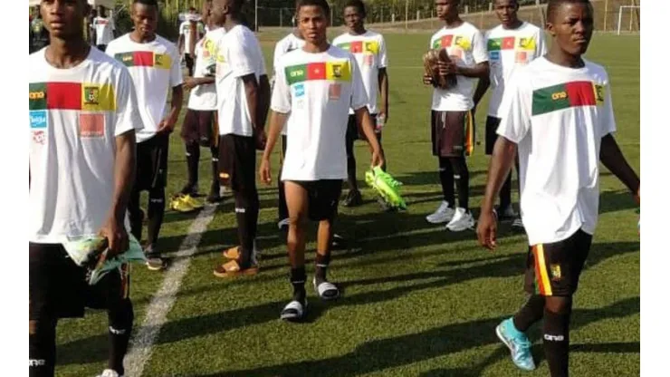 Los jugadores de la Sub 17 de Camerún