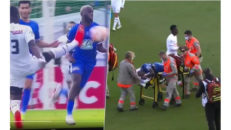 La brutal patada de Bailly