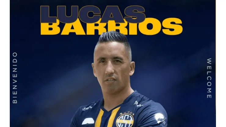 Lucas Barrios es presentado como el nuevo refuerzo del Sportivo Trinidense
