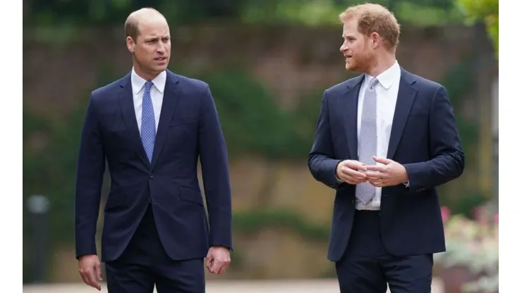 El Príncipe William junto al Príncipe Harry.