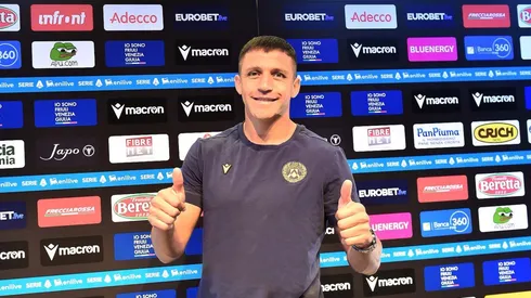 Alexis Sánchez no puede debutar con Udinese.
