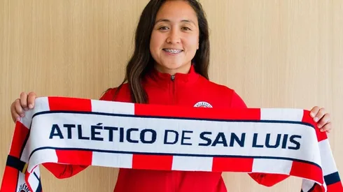 Melissa Espina es presentada en Atlético de San Luis Fem